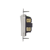 Interruptor Decorador de 20 A 120-277 V CA/ 3 Vías/ Cableado Lateral y Posterior / Color Blanco.