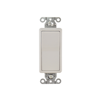 Interruptor Decorador de 20 A 120-277 V CA/ 3 Vías/ Cableado Lateral y Posterior / Color Blanco.