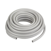 Manguera hermética tipo PolyTuff no metálica gris de 3/4", 100 pies. Uso comercial/industrial.