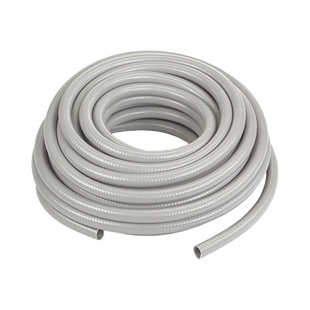 Manguera hermética tipo PolyTuff no metálica gris de 3/4", 100 pies. Uso comercial/industrial.