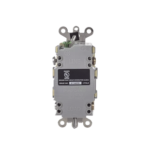 Contacto de Auto-verificación GFCI de 15 A 125 V 2 Polos/  Resistente a Manipulaciones y Intemperie / Color Marfil / Nema 5-15R / Grado Industrial.