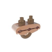 Conector Mecánico para 3 Cables para Calibre  4 AWG  - 2/0 AWG  a Tubería de 3/8" o Varilla 5/8" - 3/4" Perno 3/8".