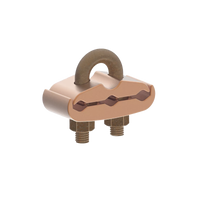 Conector Mecánico para 3 Cables para Calibre  4 AWG  - 2/0 AWG  a Tubería de 3/8" o Varilla 5/8" - 3/4" Perno 3/8".