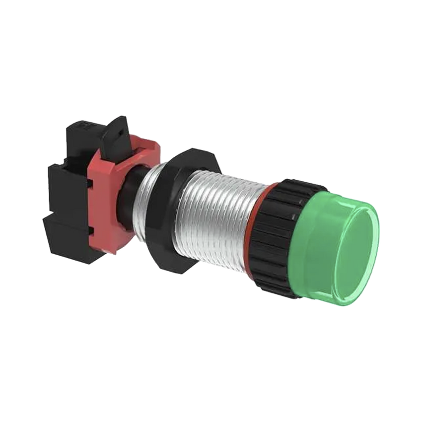 Luz Piloto Verde con Portalámparas 24 V AC/CD / Longitud 40 mm / 3/4 NPSM.