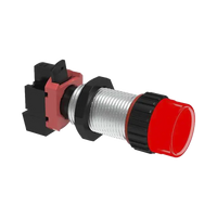 Luz Piloto Roja con Portalámparas 24 V AC/CD / Longitud 40 mm / 3/4 NPSM.