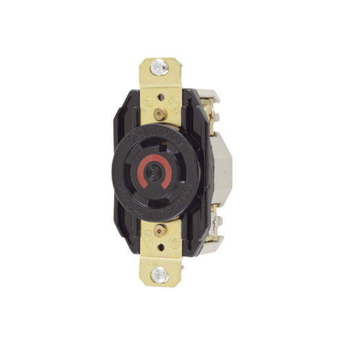 Receptáculo con Bloqueo de Media Vuelta Industrial 30 a 125/250 V CA / 3 Polos 4 Hilos / Nema L14-30R.