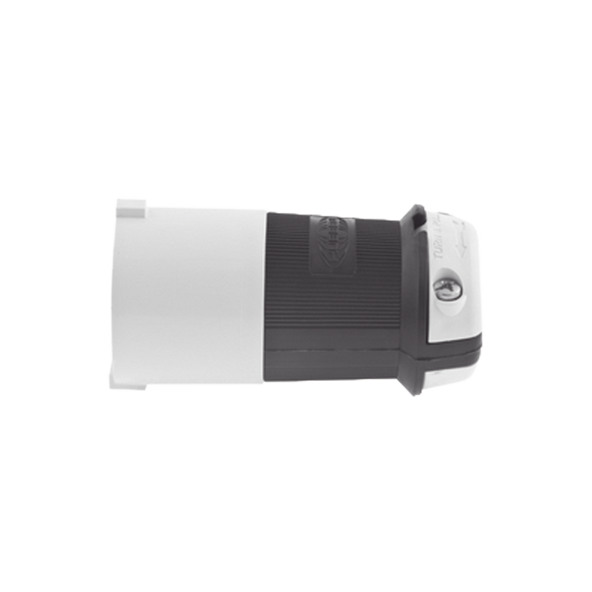 Clavija con Bloqueo de Media Vuelta Industrial 30 A 600 V CA / 3 Polos 4 Hilos / Nema L17-30P.