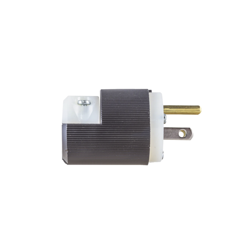 Clavija Entrada Recta/ 15A 125V/ 2 Polos 3 Hilos/ Nema 5-15P/ Grado Industrial- Comercial.