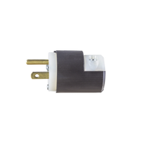 Clavija Entrada Recta/ 15A 125V/ 2 Polos 3 Hilos/ Nema 5-15P/ Grado Industrial- Comercial.