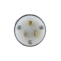 Clavija Entrada Recta/ 15A 125V/ 2 Polos 3 Hilos/ Nema 5-15P/ Grado Industrial- Comercial.