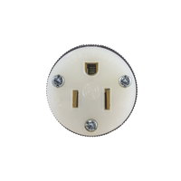 Conector Entrada Recta/ 15A 125V/ 2 Polos 3 Hilos/ Nema 5-15R/ Grado Industrial- Comercial.