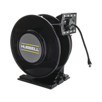 Carrete Industrial Negro de 50 ft (15.34 m) Cable CAT6.