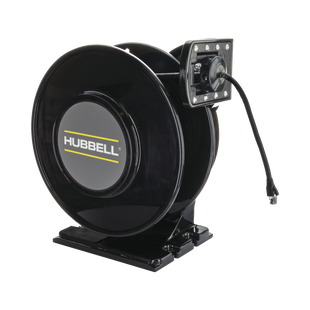 Carrete Industrial Negro de 50 ft (15.34 m) Cable CAT6.