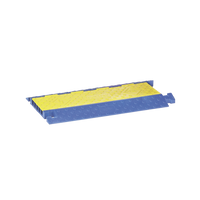Protector para Cables de 5 Canales Truk Trak / Dimensiones 914 x 508 x 58.6 mm (35.98 x 20 x 2.31 Pulgadas) / Color Azul y Amarillo.