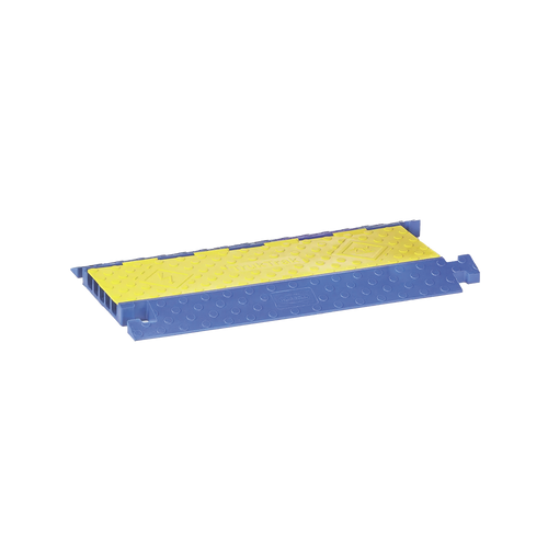 Protector para Cables de 5 Canales Truk Trak / Dimensiones 914 x 508 x 58.6 mm (35.98 x 20 x 2.31 Pulgadas) / Color Azul y Amarillo.