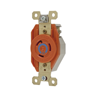 Recept�culo Sencillo de Media Vuelta / 20 A 250 V CA / 2 Polos 3 Hilos / Nema L6-20R