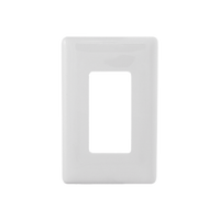 Tapa para Contacto Rectangular/ Tornillos no visibles / Color Blanco.