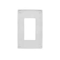 Tapa para Contacto Rectangular/ Tornillos no visibles / Color Blanco.