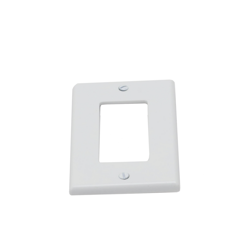 Tapa para Contacto Rectangular Color Blanco.