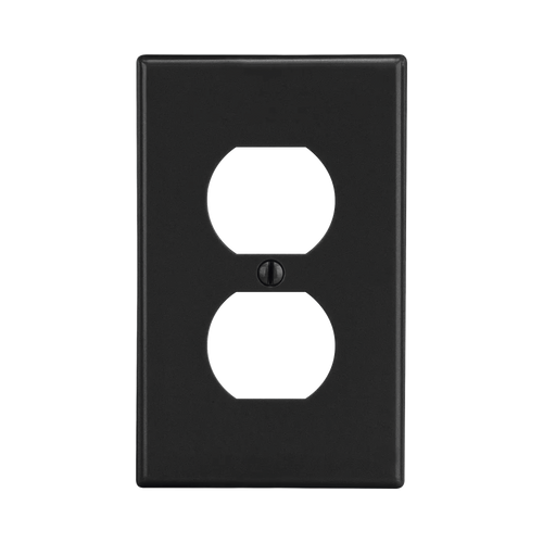 Tapa para Contacto Dúplex Color Negro.