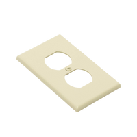 Placa de Pared para Contacto Duplex Color Marfil.
