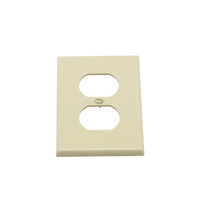 Placa de Pared para Contacto Duplex Color Marfil.