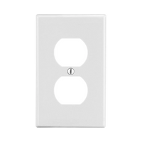 Tapa para Contacto Dúplex Color Blanco.