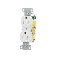 Contacto Duplex 15A 125V/ 2 Polos 3 Hilos/ Nema 5-15R/ Color Blanco.