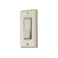 Interruptor Unipolar Residencial 15 A 120-277 V / Cableado Lateral y Trasero / Color Marfil.