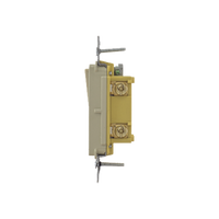 Interruptor Unipolar Residencial 15 A 120-277 V / Cableado Lateral y Trasero / Color Marfil.