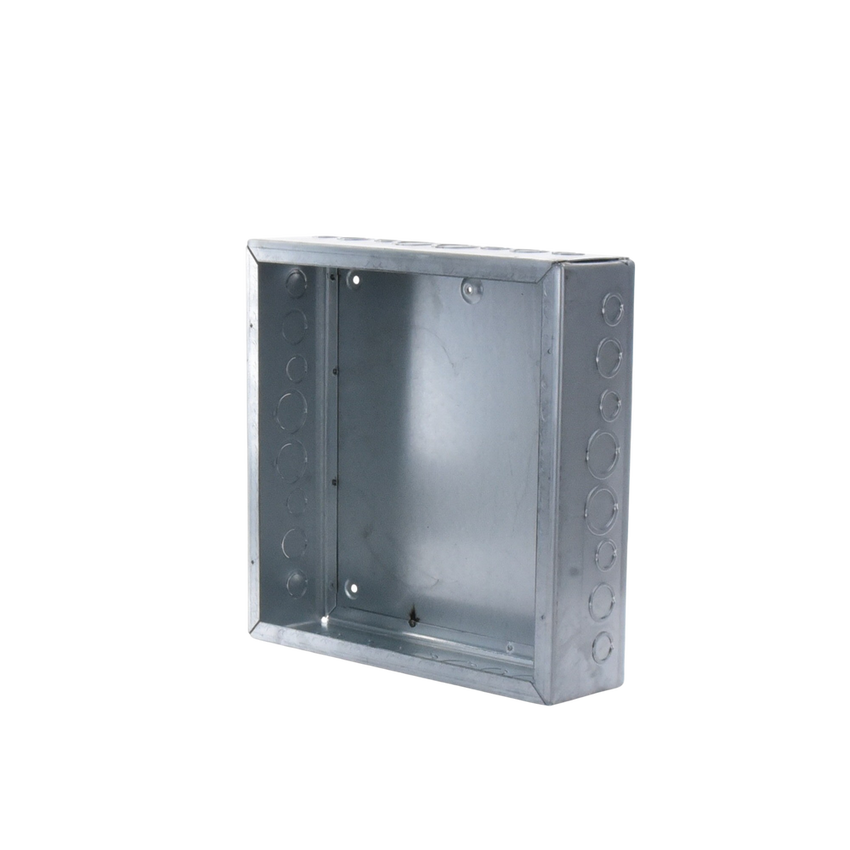 Caja Extra Grande 15"x15"x 4"/ Profundidad 4"/Entradas Laterales - Finales 4 Entradas de 1/2"- 3/4", 2 Entradas de 3/4" - 1" y 2 Entradas de 1"- 1 1/4"/ Incluye tapa / Incluye tapa.
