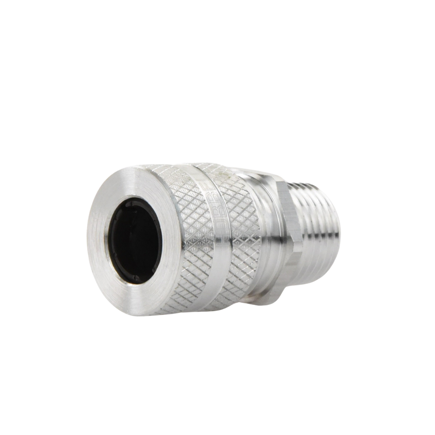 Conector de cable, de aluminio macho recto, .50 - .63 ", 1/2".
