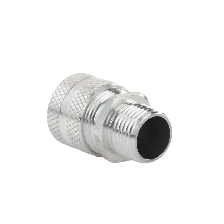 Conector de cable, de aluminio macho recto, .50 - .63 ", 1/2".