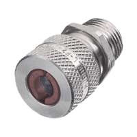 Conector de cable, de aluminio macho recto, .50 - .63 ", 1/2".