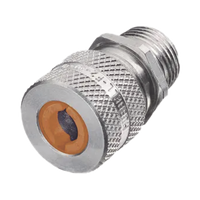 Conector de cable, de aluminio macho recto, .13 - .19" (3.2 - 4.7 mm), 3/4".