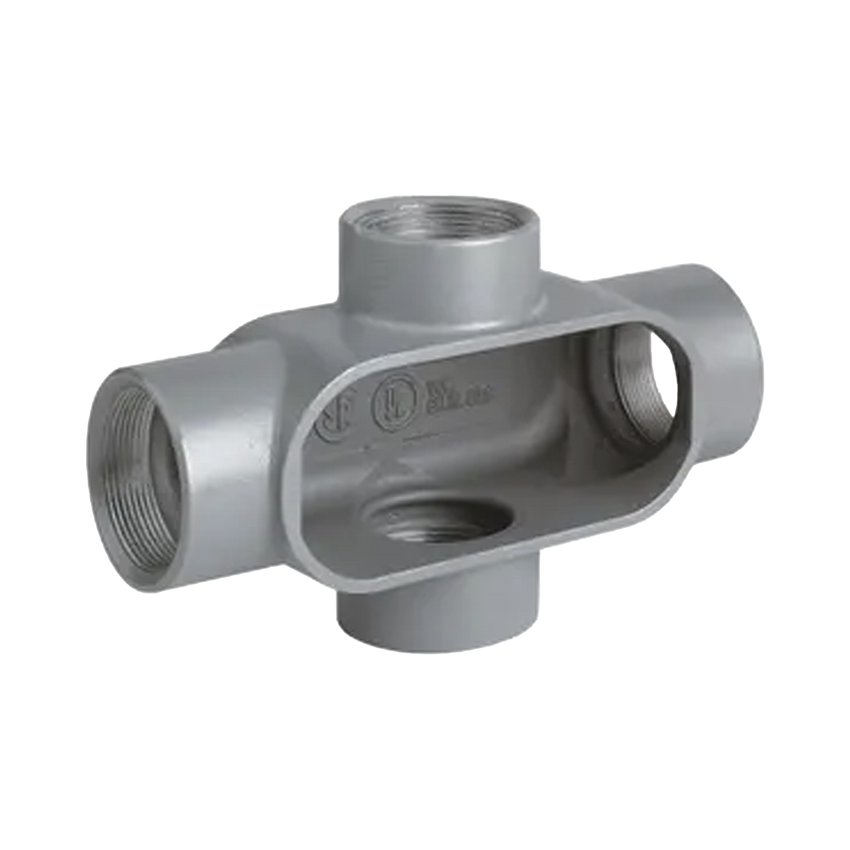 Caja Condulet Tipo X  de  1 1/2" / Aluminio libre de Cobre.