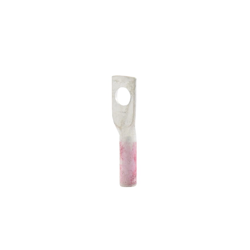 Zapata Terminal de Compresión BURNDY para Tornillo de 1/4" y Calibre 8 AWG / Barril Largo.