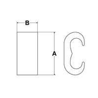 Conector Mecánico tipo YGHC-C, compresión en forma C para  calibre mínimo 1 tre- 2/0 tre y conductor máximo 6 sol - 2 tre.