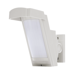 Detector de Movimiento con Anti-enmascaramiento / 100% Exterior /  Cableado / Hasta 12 metros a 85° de cobertura/ Instalación a 3 metros / Compatible con cualquier panel de alarma
