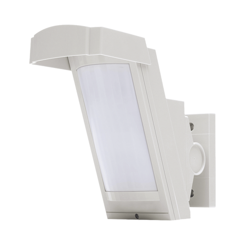 Detector de Movimiento con Anti-enmascaramiento / 100% Exterior /  Cableado / Hasta 12 metros a 85° de cobertura/ Instalación a 3 metros / Compatible con cualquier panel de alarma