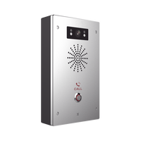 Video Intercomunicador IP, 2 líneas SIP, 2 relevadores con botón para llamada, Onvif, anti-vandálico, PoE, IP65 e IK10, PoE