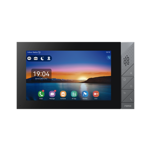 Monitor IP/SIP para interior con Android, Wi-Fi, Bluetooth, pantalla táctil de 7", audio de 2 vías, PoE, 8 interfaces de entrada de alarma.