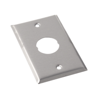 Placa de Pared IndustrialNet?, Para 1 Conector Industrial, de Acero Inoxidable