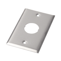 Placa de Pared IndustrialNet?, Para 1 Conector Industrial, de Acero Inoxidable