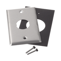 Placa de Pared IndustrialNet?, Para 1 Conector Industrial, de Acero Inoxidable