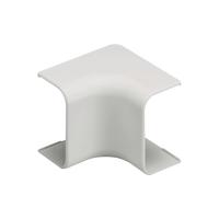 Esquinero interior, para uso con canaleta LD10, material ABS, Color Blanco Mate