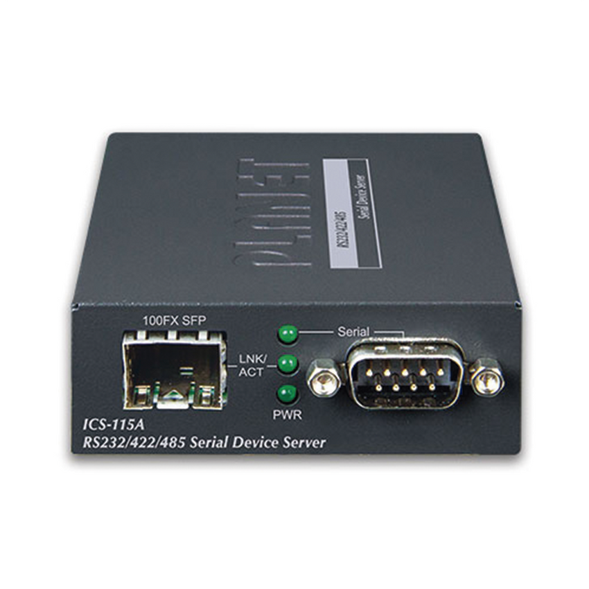 Convertidor de Medios RS-232/422/485 a SFP 100 Base-FX