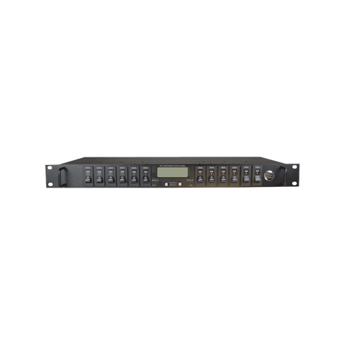 PDU Administrable IP, 12 Salidas para Brakers (No incluidos), Control de Energía Remoto, Doble Bus Inteligente de Distribución CD, Aplicaciones 12,24 y 48 Vcc.
