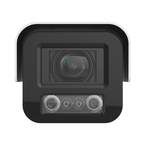 Bala IP 4 Megapixel / Lente Mot. 2.8 - 12 mm / Luz Dual (IR y Luz Blanca) / Reconocimiento Facial / Heat Map / ACUSENSE / Metadata / IK10 / IP67 / WDR 140 dB / DeepinView
