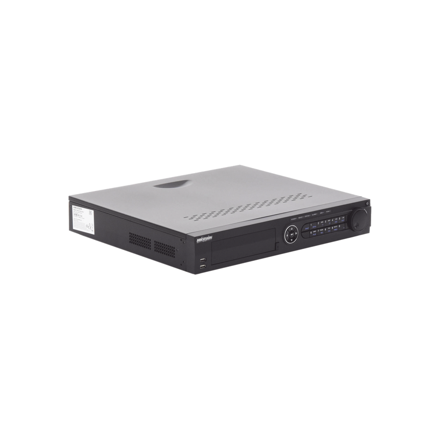 DVR 32 Canales TurboHD + 16 Canales IP / 3K Lite / 5 Megapixel Lite / 4 Bahías de Disco Duro / Audio por Coaxitron / AcuSense / POS / Videoanalisis / 16 Entradas y 4 salidas de Alarma